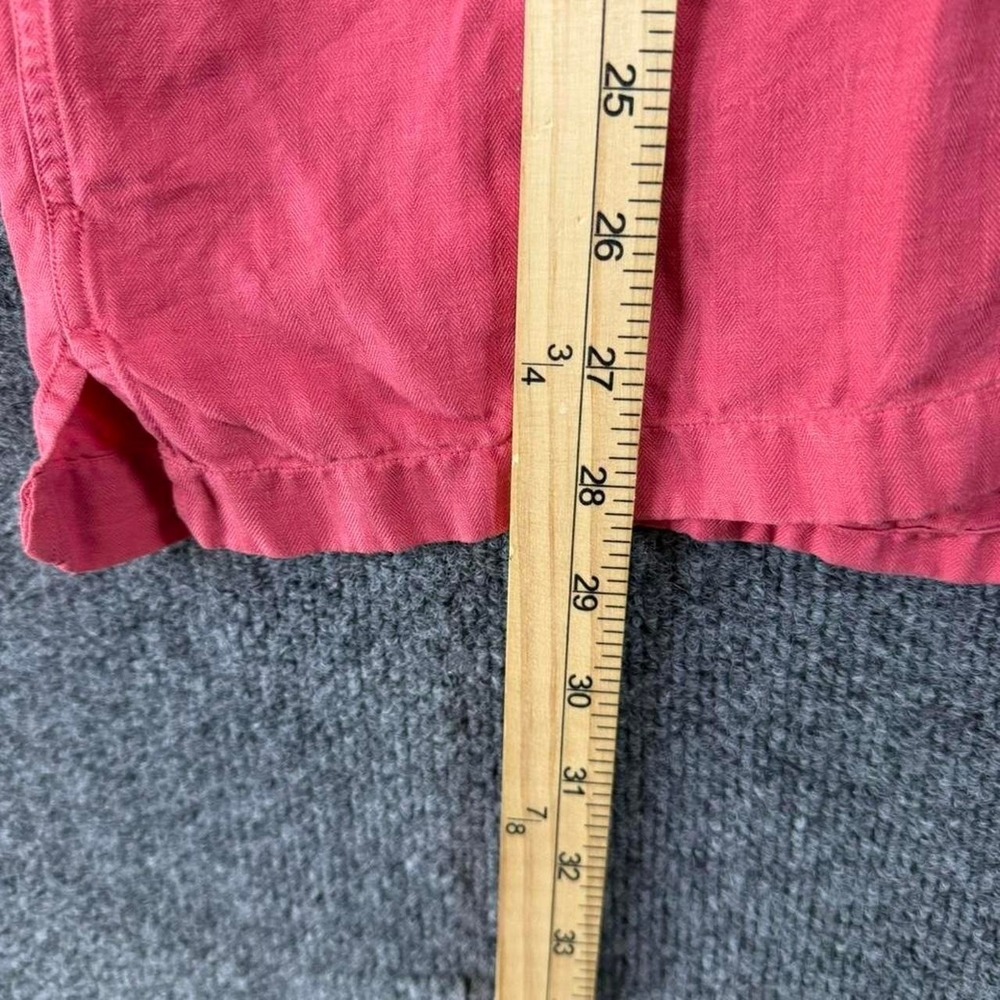 Polo Ralph Lauren Pink Linen/Silk Blend Short Sleeve Button Up Size M - Picture 7 of 7